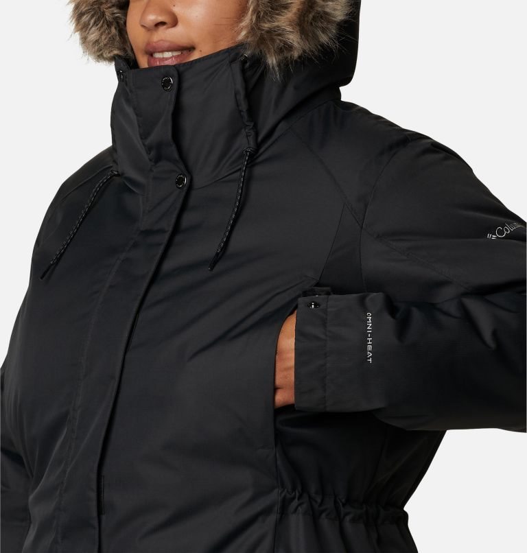 Women's Columbia Suttle Mountain II Insulated Jackets Black | Plus Size CA-V4813